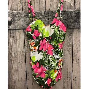 Cacique Tropical Floral Swimsuit